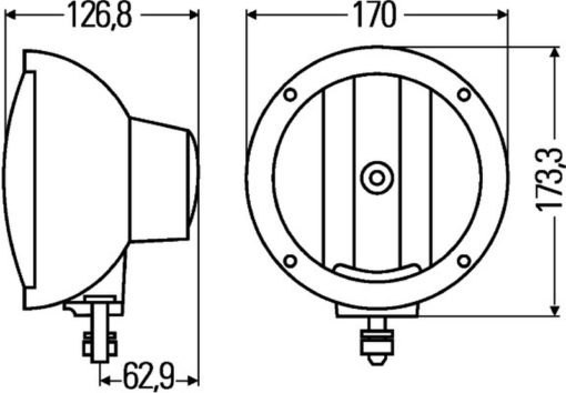 Papildlukturi Ref. 37,5 Luminator Compact Xenon 12V