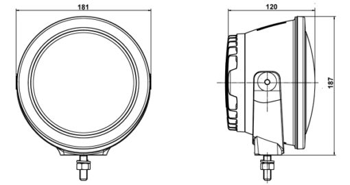 Papildlukturi Ref. 45 Luminator Compact LED, 12-24V