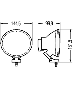 Papildlukturu komplekts Hella Comet 200 Xenon 12V D2S