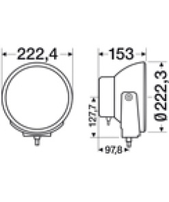 Papildlukturi Ref. 37,5 HELLA Luminator Xenon, 12V