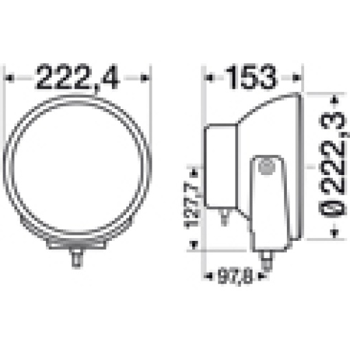 Papildlukturi Ref. 37,5 HELLA Luminator Xenon, 12V