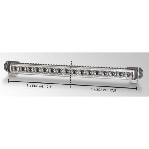 Papildlukturi Ref. 2 x 17,5 Hella LED 470 Single T 12-24V