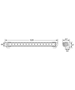 Papildlukturi Ref. 2 x 17,5 Hella LED 470 Single T 12-24V