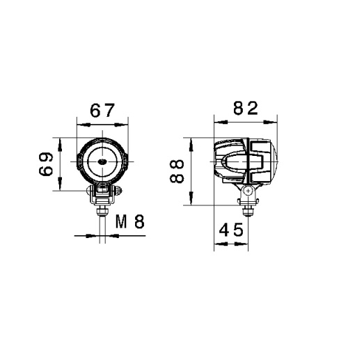 Lukturi, darba Hella Modul 50 LED darba lukt.