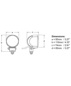 Lukturi, darba Hella Modul 70 800 lumen 9-30V