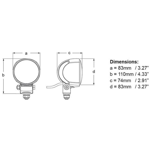 Lukturi, darba Hella Modul 70 800 lumen 9-30V