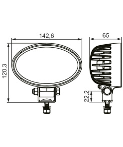 Lukturi darba Hella ValueFit LED 1200lm