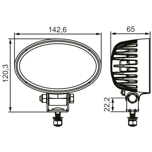 Lukturi darba Hella ValueFit LED 1200lm