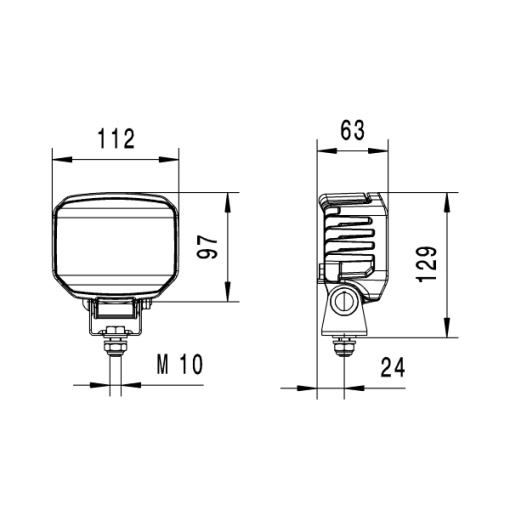 Lukturi darba Hella Power Beam 1000 C LED