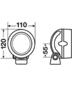 Lukturi, darba Mega Beam LED 9-33V 800lm