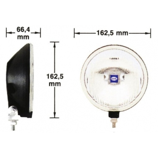 Papildlukturi, miglas Hella Comet 500