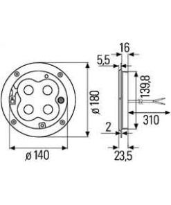 Navigācijas uguņi Interjera LED lampa 10-31V