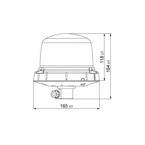 Bākuguns Hella RotaLED Compact uz kāta