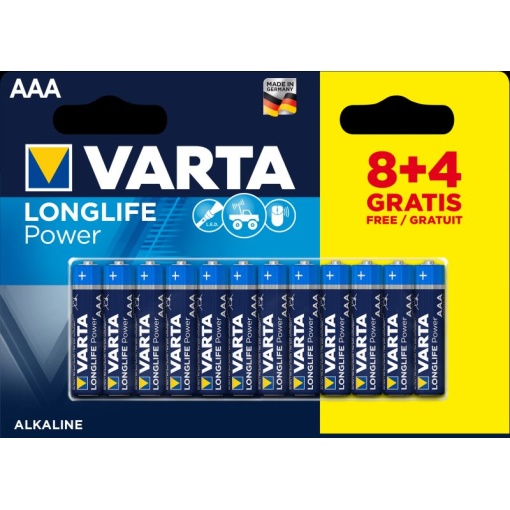 Baterijas VARTA AAA 1,5V 12 gab.