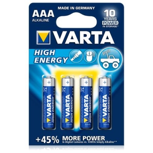 Baterijas VARTA AAA 1,5V 4 gab.