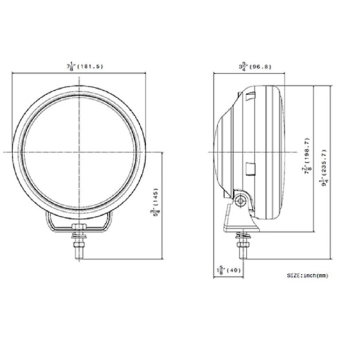 Papildlukturi, tālā gaisma CIBIE Oscar LED 181mm