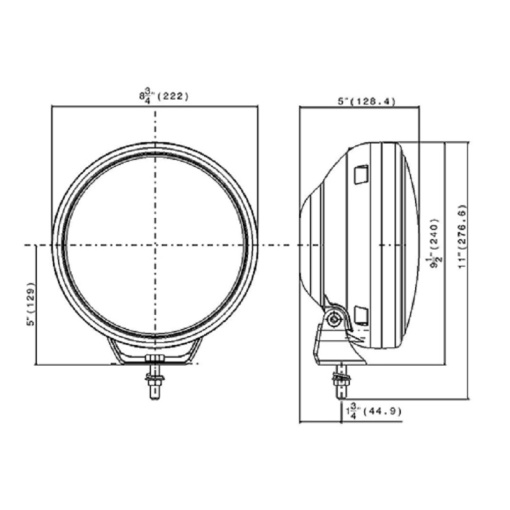 Papildlukturi, tālā gaisma CIBIE Super Oscar LED 222mm