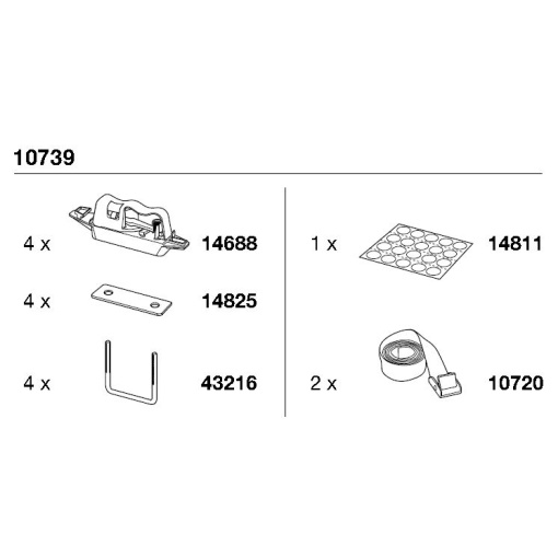 Thule Rapid Kit Stiprin. kompl. Ocean kastēm