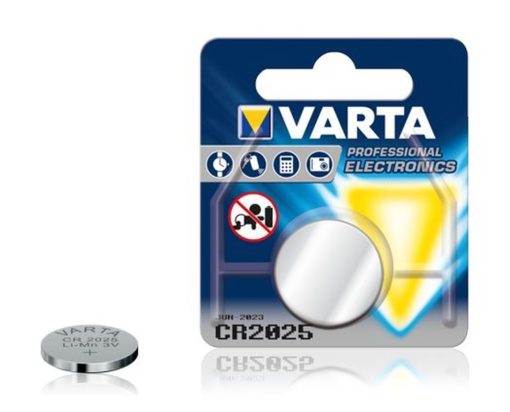 Baterijas VARTA CR2025 3V 20x2,5 mm
