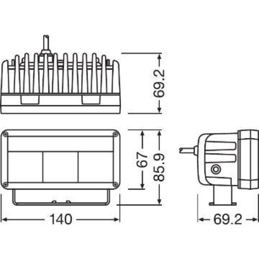 OSRAM LED LIGHTBAR OSRAM LED MX140-SP, 12/24V, 30W, 6000K, IP67