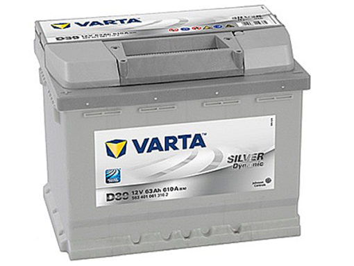 Akumulators VARTA 63Ah 610A 242*175*190 +- Silver