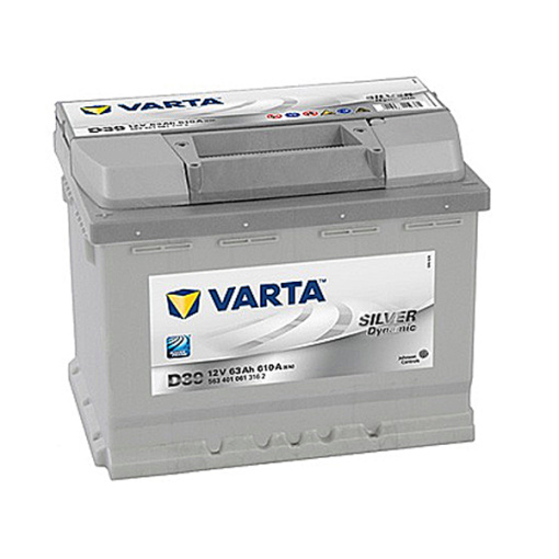 Akumulators VARTA 63Ah 610A 242*175*190 +- Silver