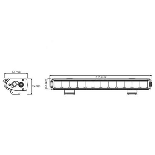 Papildlukturi tālā gaisma VikLight LED Ref. 40