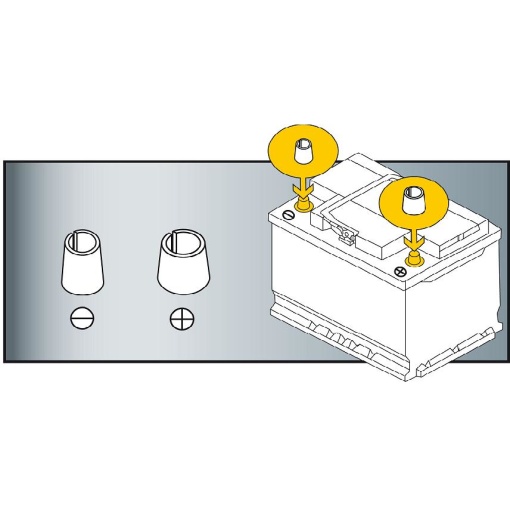 Klemme akumulators JIS ³lemineku adapter +/-