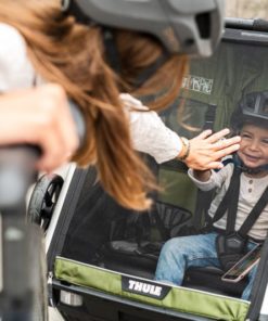 Bērnu rati Thule Chariot Cab2 CypresGreen
