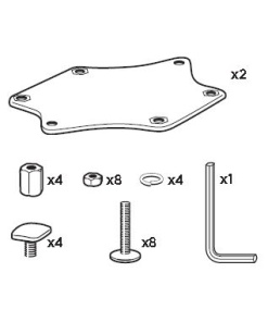 Stiprinājumu kmpl. Thule T-veida adapteris