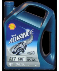 Motora eļļa SHELL Advance 4T AX7 10W-40 4L