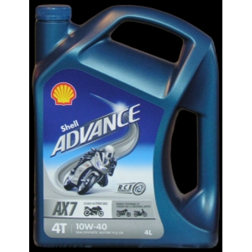 Motora eļļa SHELL Advance 4T AX7 10W-40 4L