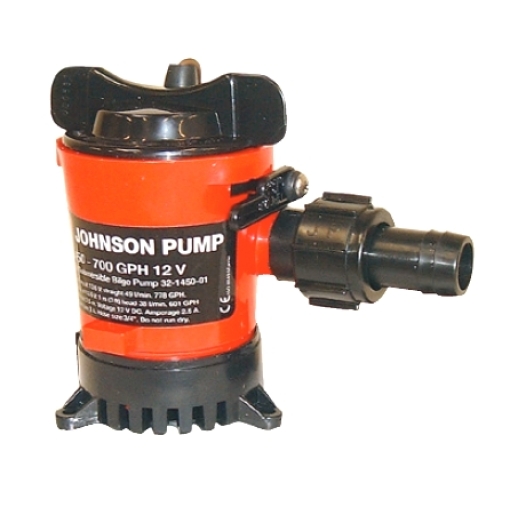 Bilžu sūknis Johnson Pump 12V L750 73l/m, 1.1/8 izeja