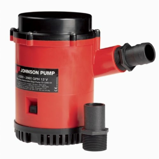 Bilžu sūknis Johnson Pump 12V L2200 130l/m, 1.1/8 izeja