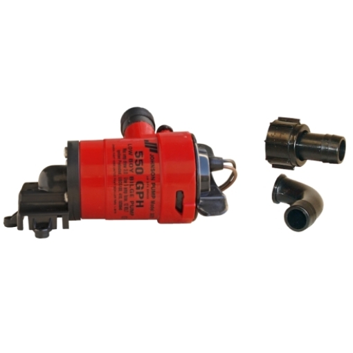 Bilžu sūknis Johnson Pump 12V L550 LB 50l/m, 3/4 izeja, horizontāls