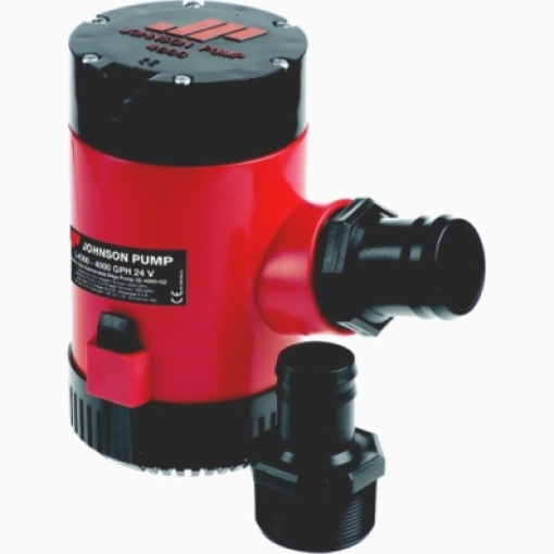 Bilžu sūknis Johnson Pump 24V L4000 252l/m, 1.1/2 izeja, horizontāls