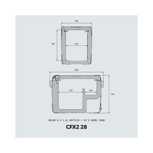 Aukstumkaste CFX2 28 compressor cooler, 28l DC12/24, AC 100-240 - Image 2