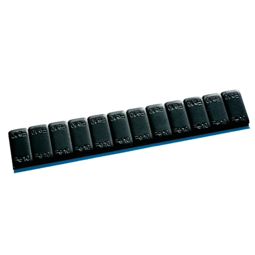 EFFEKT līmējamie atsvariņi 12x10g sloksne 120g melna 50gb iepakoj. zila lente