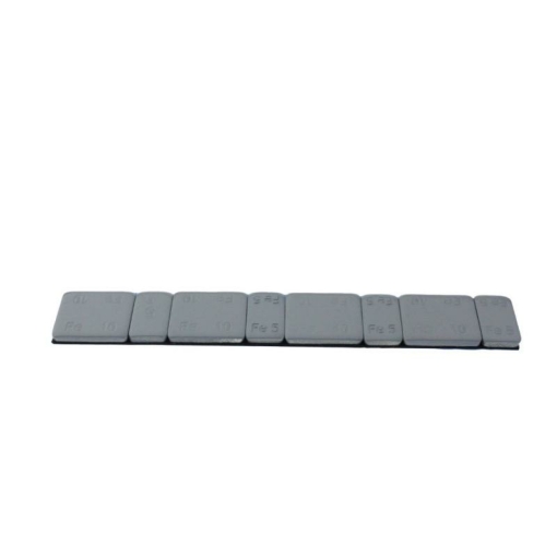 EFFEKT līmējamie atsvariņi 4x5g/10g, sloksne 60g, pelēka, 100gb iepakojumā