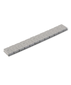EFFEKT līmējamie atsvariņi 12x5g sloksne 60g sudraba īpaši plāna 2mm 100 gab