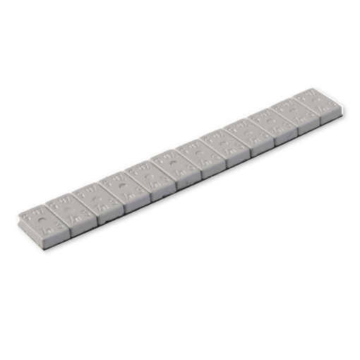 EFFEKT līmējamie atsvariņi 12x5g sloksne 60g sudraba īpaši plāna 2mm 100 gab