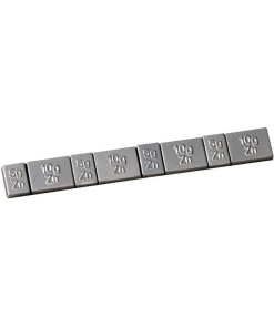 EFFEKT līmējamie atsvariņi 4x5g/10g, sloksne 60g, cinka, sudraba, 100gab (DE)