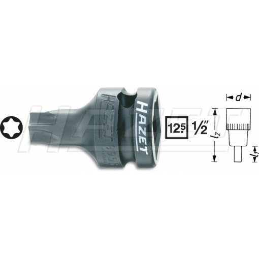 HAZET Pneimatiskā muciņa 1/2" T30mm